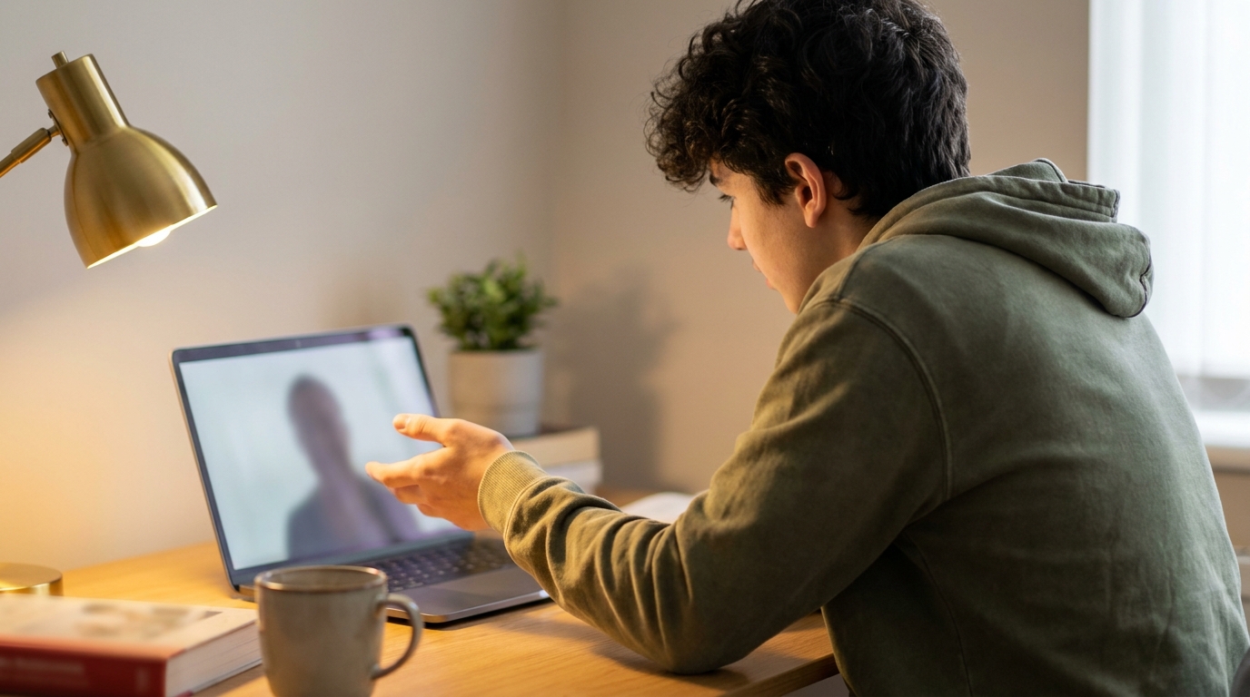 Student meeting remotely with an expert private school test prep tutor